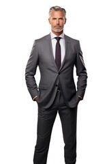 Elegant Male Business Manager in Suit, AI Generated