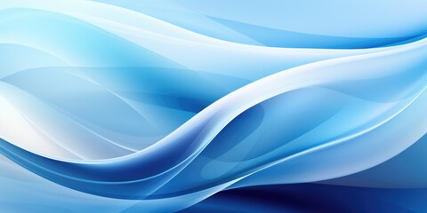 Naklejka premium a blue abstract background with some white lines, in the style of light gray and light blue, free-flowing lines