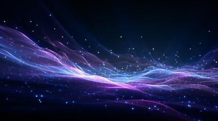 Fototapeta na wymiar Purple and Blue Space Swirls Generative AI