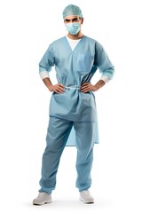 Professional Doctor in Lab Coat, AI Generated