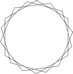 Star shape dots. Geometric element