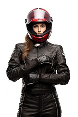 Female Race Driver, High-Speed Thrill, AI Generated
