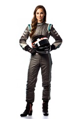 Female Race Driver, High-Speed Thrill, AI Generated