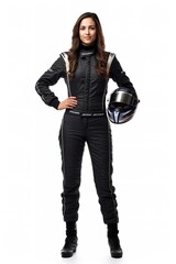 Female Race Driver, High-Speed Thrill, AI Generated