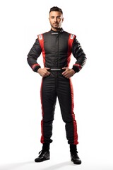 Speeding Male Race Driver, AI Generated