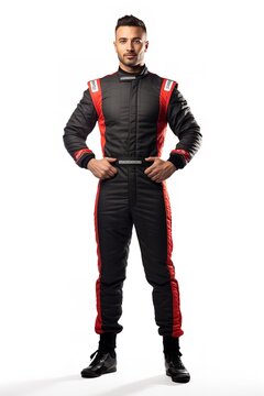 Speeding Male Race Driver, AI Generated