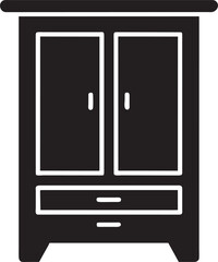 linen cabinet, icon, illustration, vector, isolated