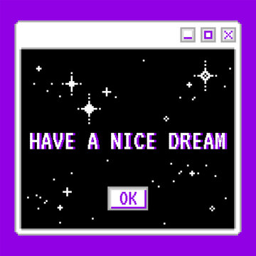 Linear vaporwave retro desktop window pc sticker. Abstract old aesthetic background. Trendy, nostalgic, colorful style 90s. Posters, social media posts, stories template.