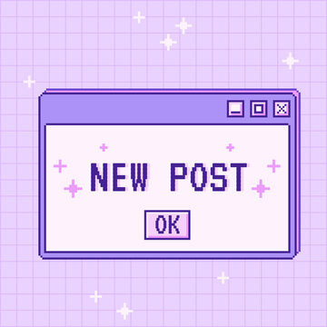 Old computer aestethic. Reto pc element window. Trendy 1990s, 2000s Nostalgia. Linear vaporwave retro desktop window pc wallpaper. Cute kawaii illustration.