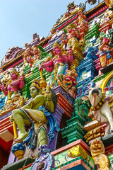 Fototapeta na wymiar Chennai, India. View of Arulmigu Kapaleeswarar Temple.