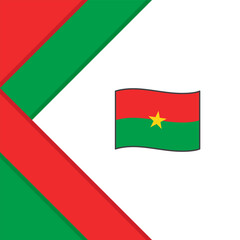 Burkina Faso Flag Abstract Background Design Template. Burkina Faso Independence Day Banner Social Media Post. Burkina Faso Illustration