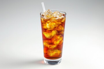 Long Island Iced Tea on Plain White Background - Product Photography