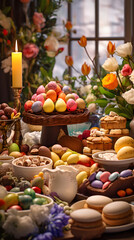 Heartwarming Easter Celebration: A Family's Traditions and Delicious Spread Captured in an Image