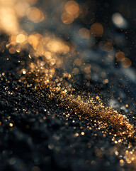 Abstract Golden Shimmer