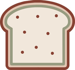 bread, icon, vector, illustration, isolated