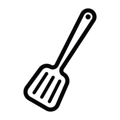 line art spatula logo template