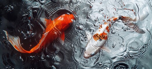Red koi fish
