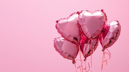 Love Balloon show - 3D heart sign - Valentine day happy moments - Romantic wallpaper