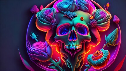 Skull of Infinite Roses