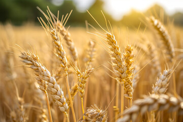 Wheat field in summer