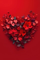 Happy Valentines day heart shape invitation card