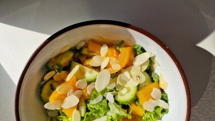salad with vegetables