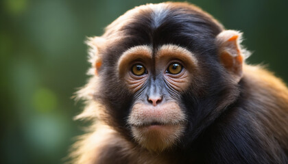 Fototapeta premium Cute Monkey Portrait in Jungle