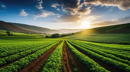 Fototapeta na wymiar sustainable agriculture generative ai