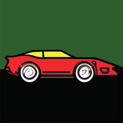 logo sport car, icon, vector illustration