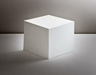 white box on grey background 