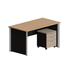 Manager Desk 3D Render Design Element
