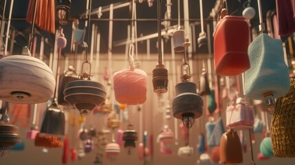 Reuse things Different things hanging on the hangers Ai Generative