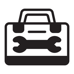 Obraz premium repair box glyph icon