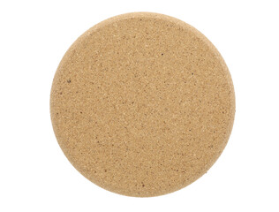 Round cork board on transparent background (PNG File)