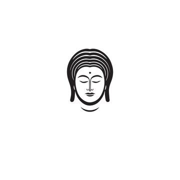 Buddha in cartoon, doodle style . Image for t shirt. Isolated 2d vector illustration in logo, icon, sketch style, Eps 10, black and white. AI Generative