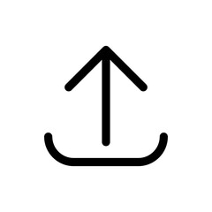 Upload icon vector. load data symbol