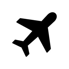 Obraz premium Plane icon vector. Airplane icon vector. Flight transport symbol. Travel illustration. Holiday symbol