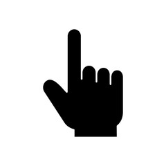 Hand click icon vector. pointer icon vector. hand cursor icon vector
