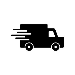 Fast shipping delivery truck icon vector. Delivery truck icon. fast delivery icon