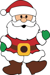 PAPANOEL VECTORIZADO NAVIDEÑO