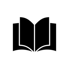 Book icon vector. open book icon vector. ebook icon