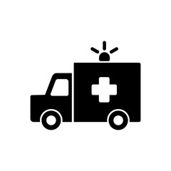 Ambulance icon vector. ambulance truck icon vector. ambulance car