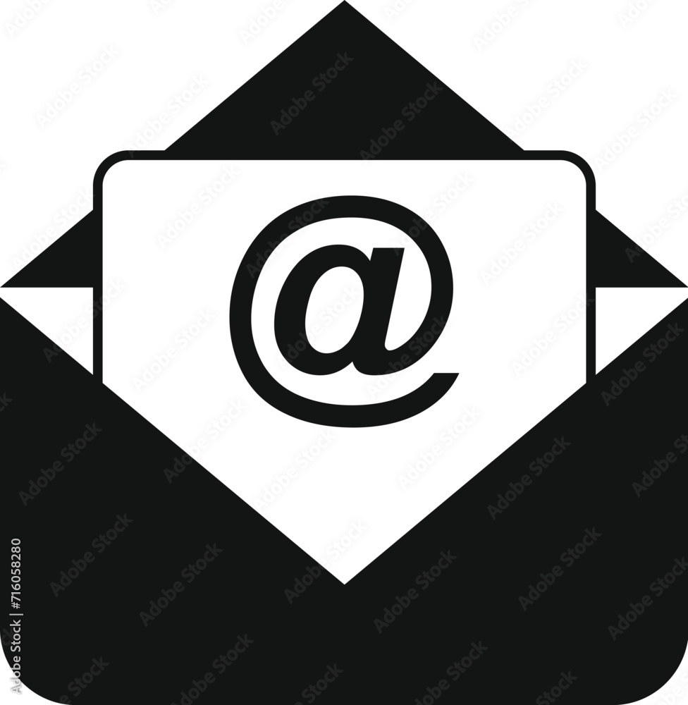 Aufkleber mail seo response icon simple vector. universal global seo. web explore