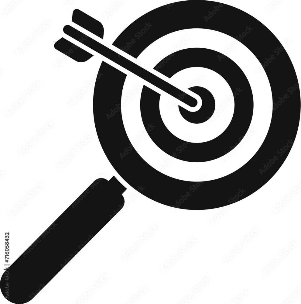 Poster target evolution net icon simple vector. seo website. business data