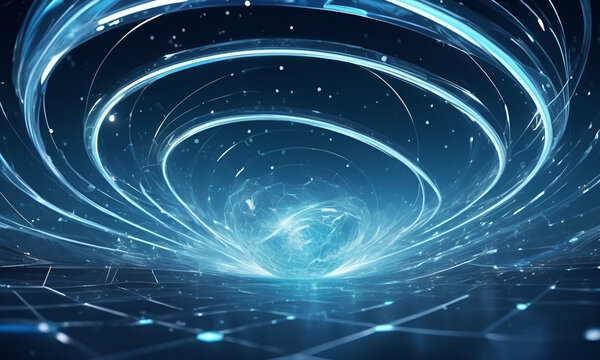 Cloud computing technology concept. Futuristic illustration