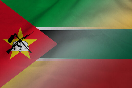 Mozambique and Lithuania official flag international relations LTU MOZ