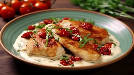 Marry Me Chicken Chicken breasts sauteed in a creamy Ai Generative