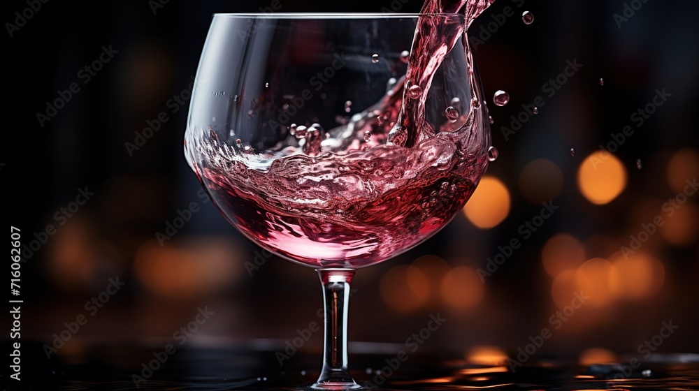 Canvas Prints red wine pouring into glass