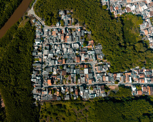 Bairro pequeno Imagem Drone