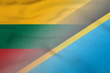 Lithuania and Tanzania state flag international contract TZA LTU